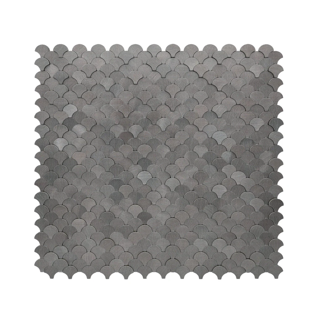 Crédence adhésive | Écaille de Poisson 3D Anthracite | 28,8×29,8 cm - Image 2