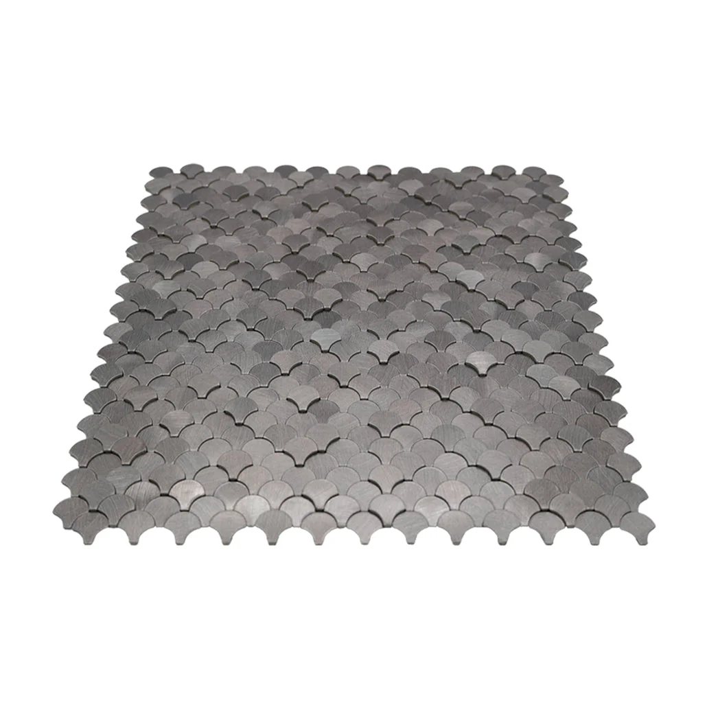 Crédence adhésive | Écaille de Poisson 3D Anthracite | 28,8×29,8 cm - Image 4