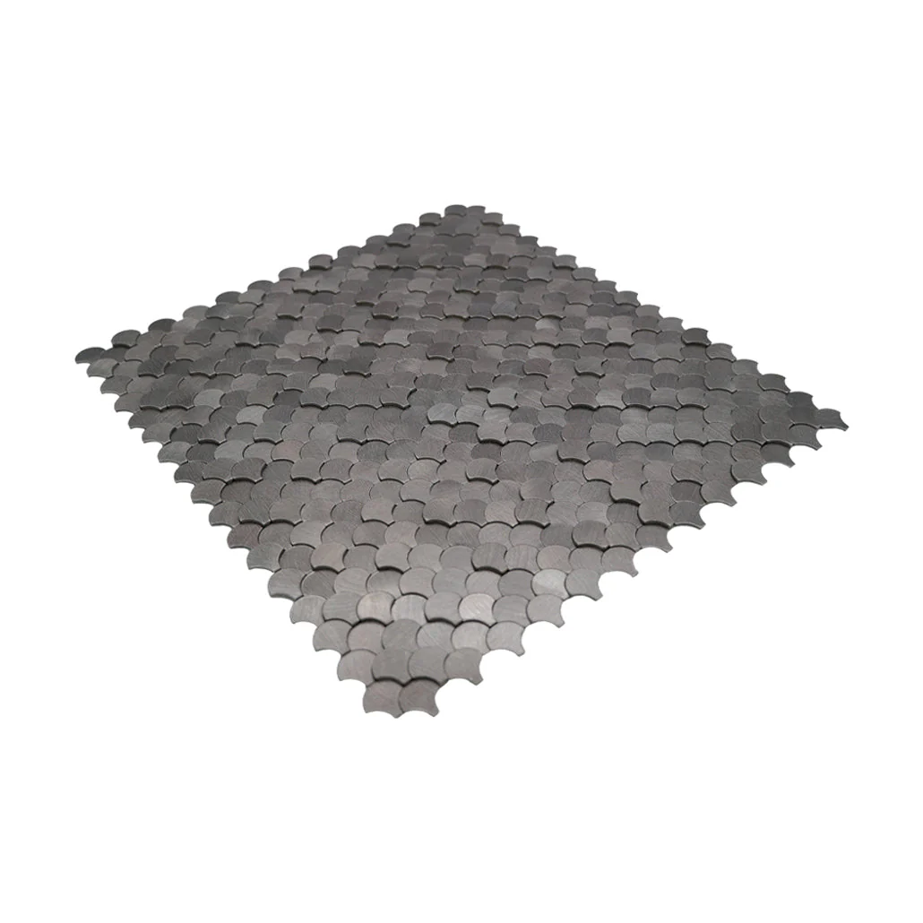 Crédence adhésive | Écaille de Poisson 3D Anthracite | 28,8×29,8 cm - Image 6