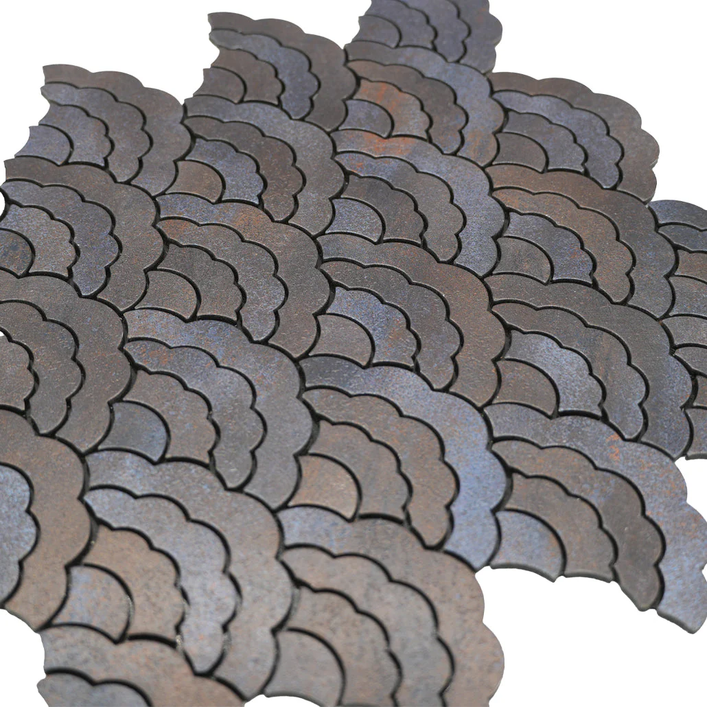 Crédence adhésive | Éventail Anthracite | 26,8×28,1 cm - Image 8