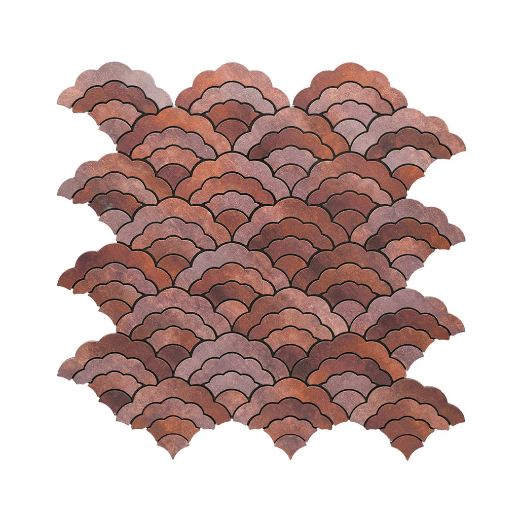 Crédence adhésive | Éventail Cuivre | 26,8×28,1 cm - Image 2