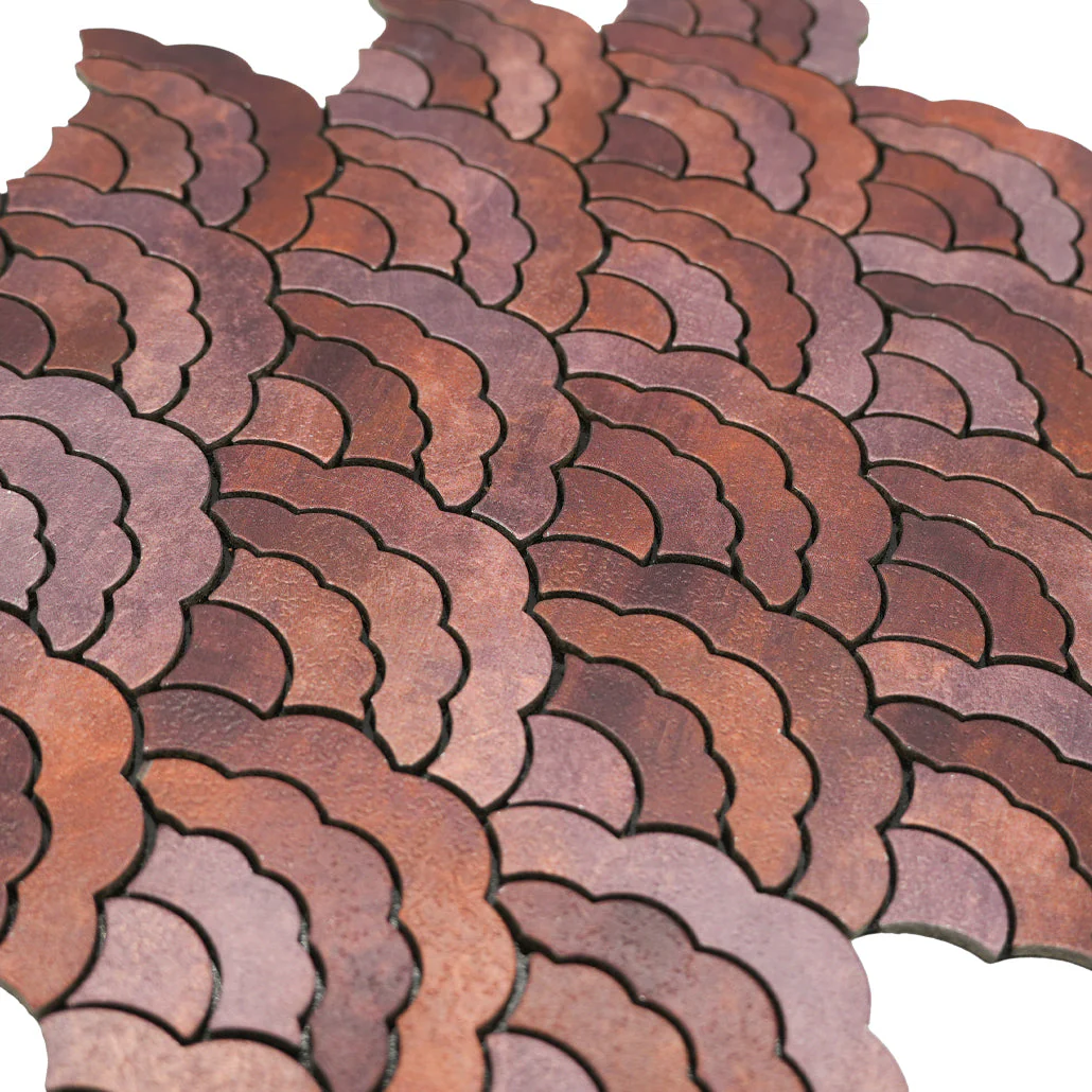 Crédence adhésive | Éventail Cuivre | 26,8×28,1 cm - Image 8