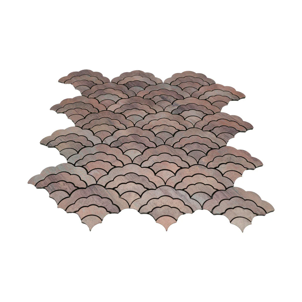 Crédence adhésive | Éventail Mauve | 26,8×28,1 cm - Image 4