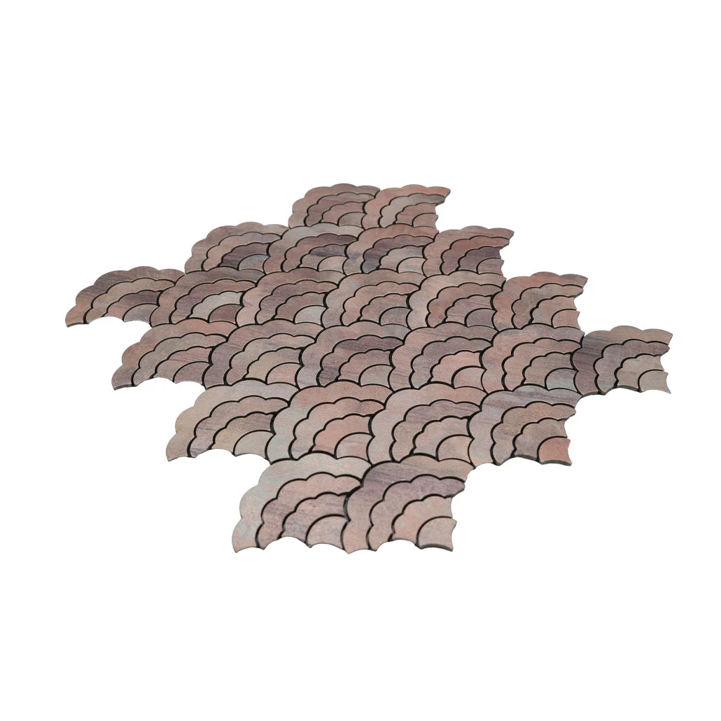 Crédence adhésive | Éventail Mauve | 26,8×28,1 cm - Image 6