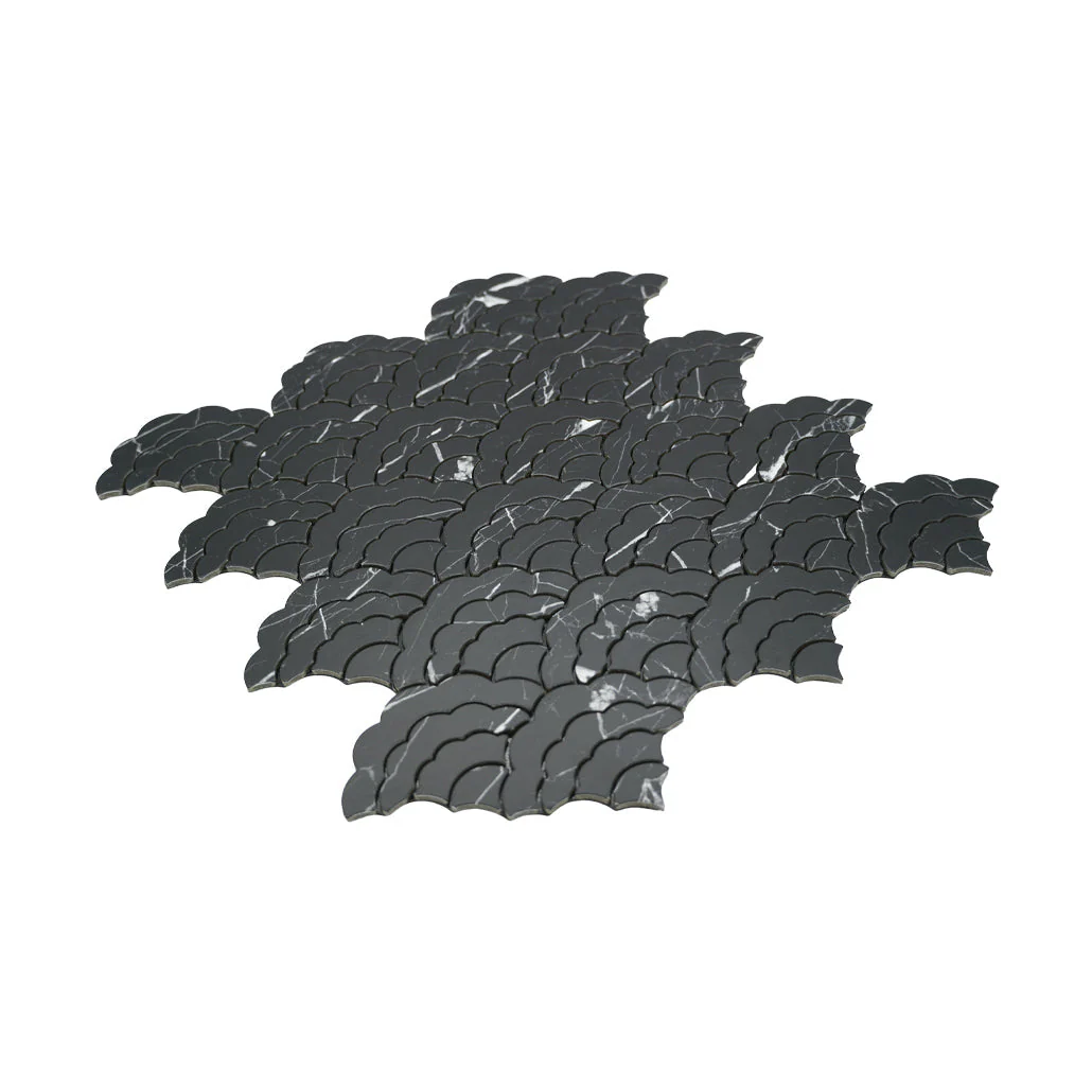 Crédence adhésive | Éventail Noir | 26,8×28,1 cm - Image 6
