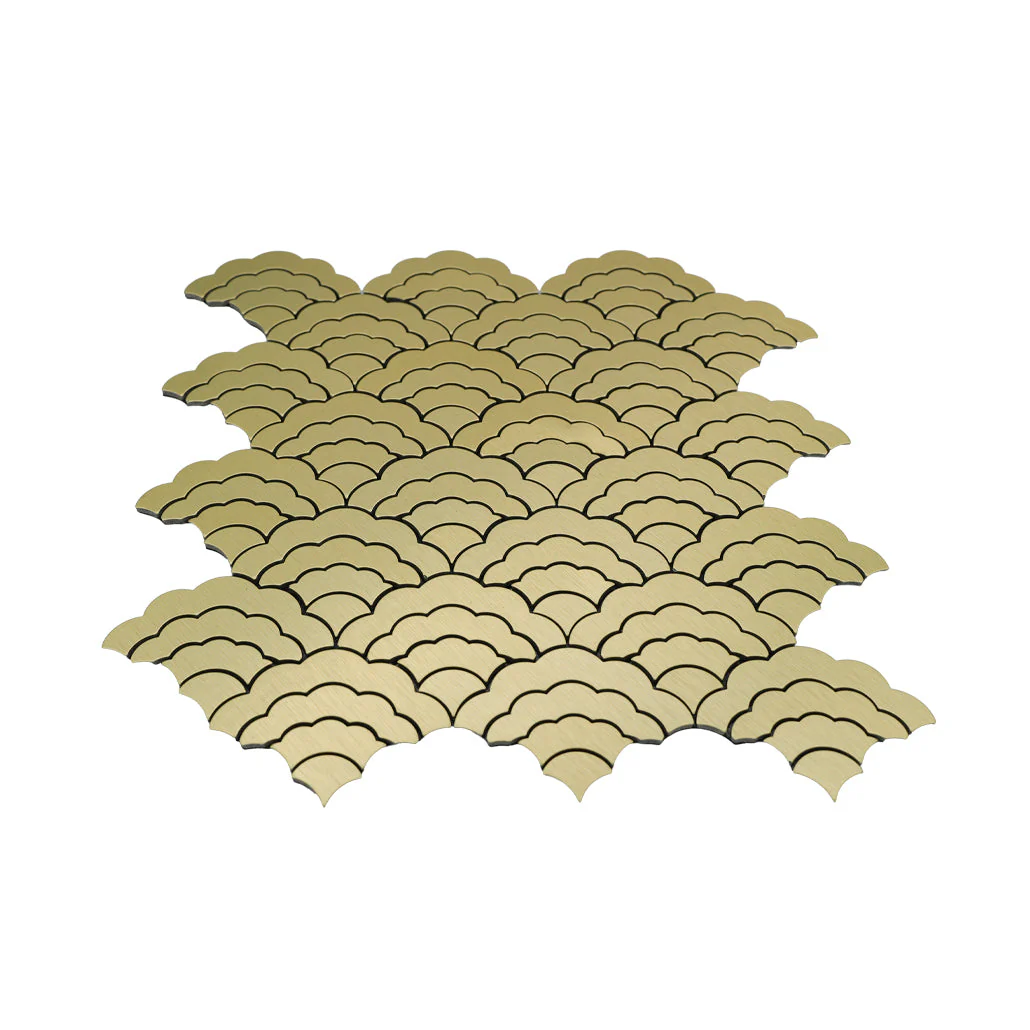 Crédence adhésive | Éventail Or | 26,8×28,1 cm - Image 4