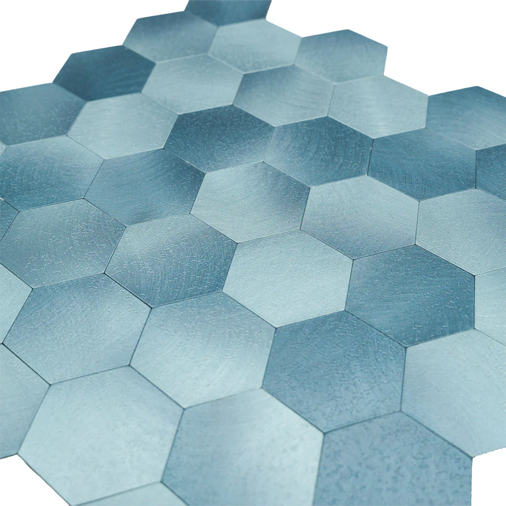 Crédence adhésive | Hexagone Bleu | 28,8×29,2 cm - Image 8