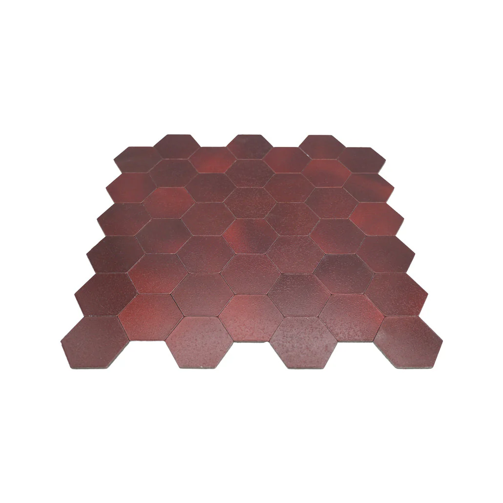 Crédence adhésive | Hexagone Bordeaux | 28,8×29,2 cm - Image 4