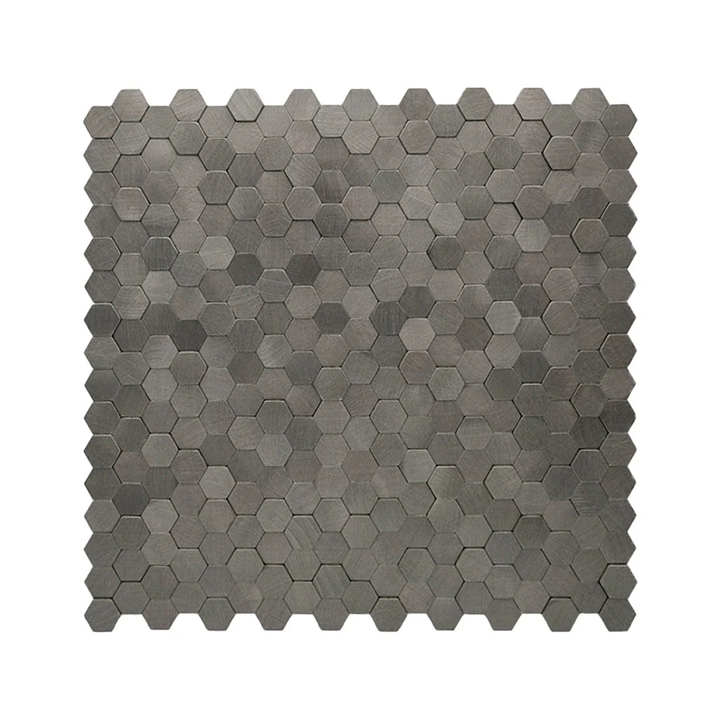Crédence adhésive | Mini Hexagone 3D Anthracite | 29,8×30,7 cm - Image 2