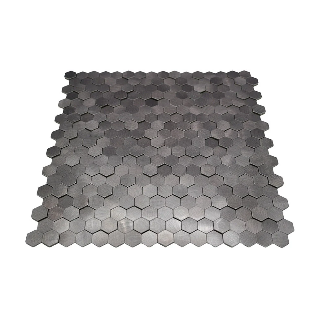 Crédence adhésive | Mini Hexagone 3D Anthracite | 29,8×30,7 cm - Image 4