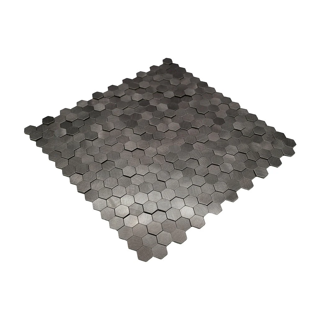 Crédence adhésive | Mini Hexagone 3D Anthracite | 29,8×30,7 cm - Image 6