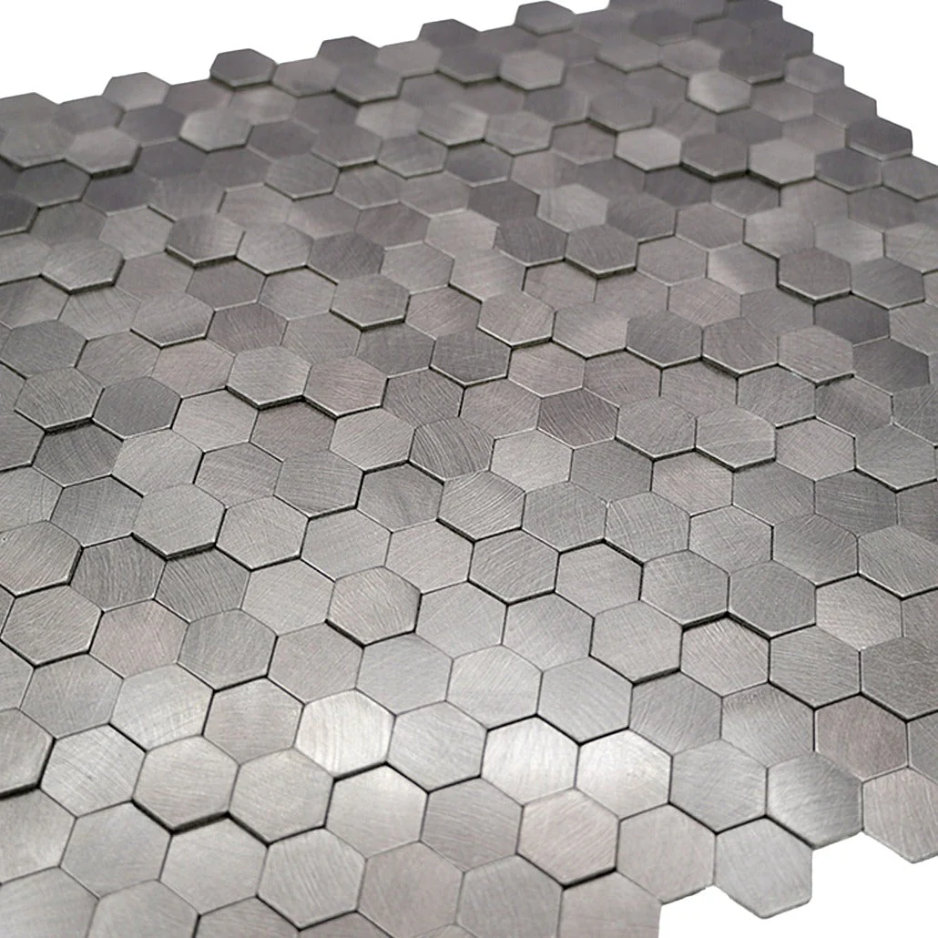 Crédence adhésive | Mini Hexagone 3D Anthracite | 29,8×30,7 cm - Image 8