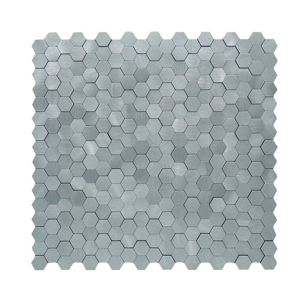 Crédence adhésive | Mini Hexagone 3D Gris | 29,8×30,7 cm - Image 2