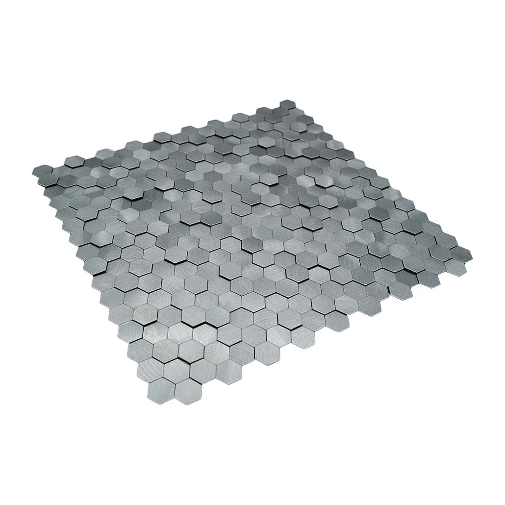 Crédence adhésive | Mini Hexagone 3D Gris | 29,8×30,7 cm - Image 6