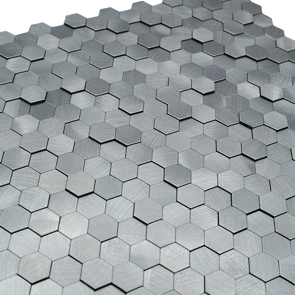 Crédence adhésive | Mini Hexagone 3D Gris | 29,8×30,7 cm - Image 8