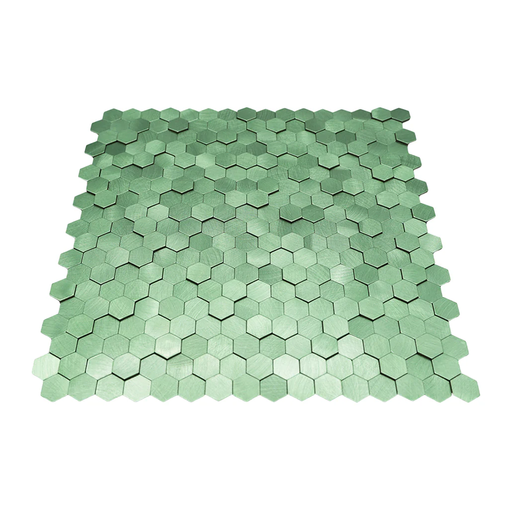 Crédence adhésive | Mini Hexagone 3D Vert pastel | 29,8×30,7 cm - Image 4