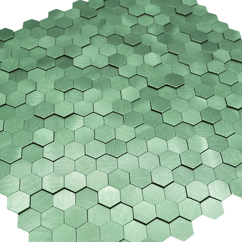 Crédence adhésive | Mini Hexagone 3D Vert pastel | 29,8×30,7 cm - Image 8