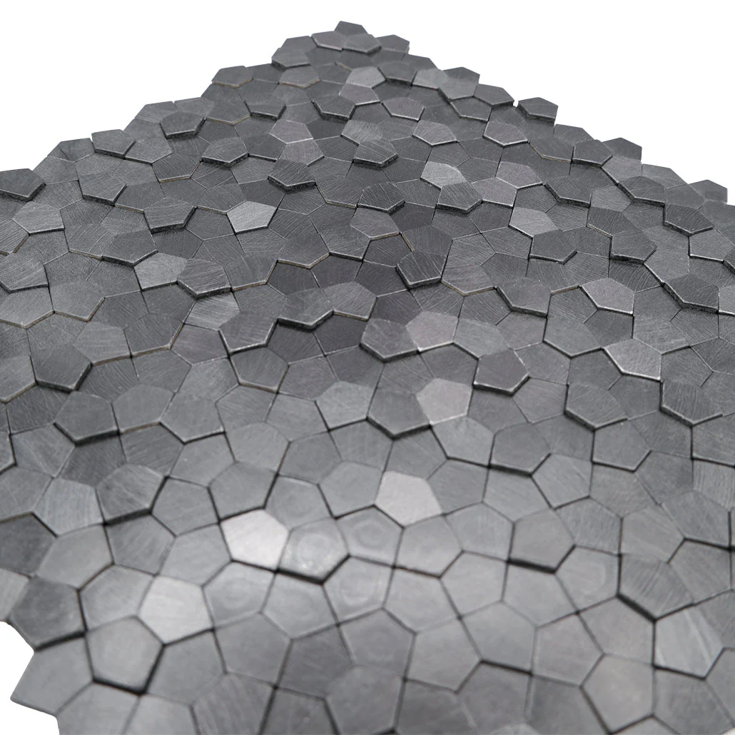 Crédence adhésive | Pentagone 3D Anthracite | 28,2×28,2 cm - Image 8