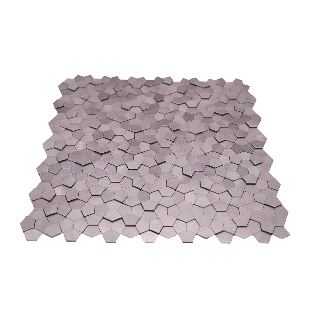 Crédence adhésive | Pentagone 3D Rose | 28,2×28,2 cm - Image 4