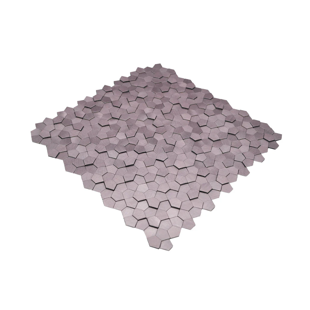 Crédence adhésive | Pentagone 3D Rose | 28,2×28,2 cm - Image 6