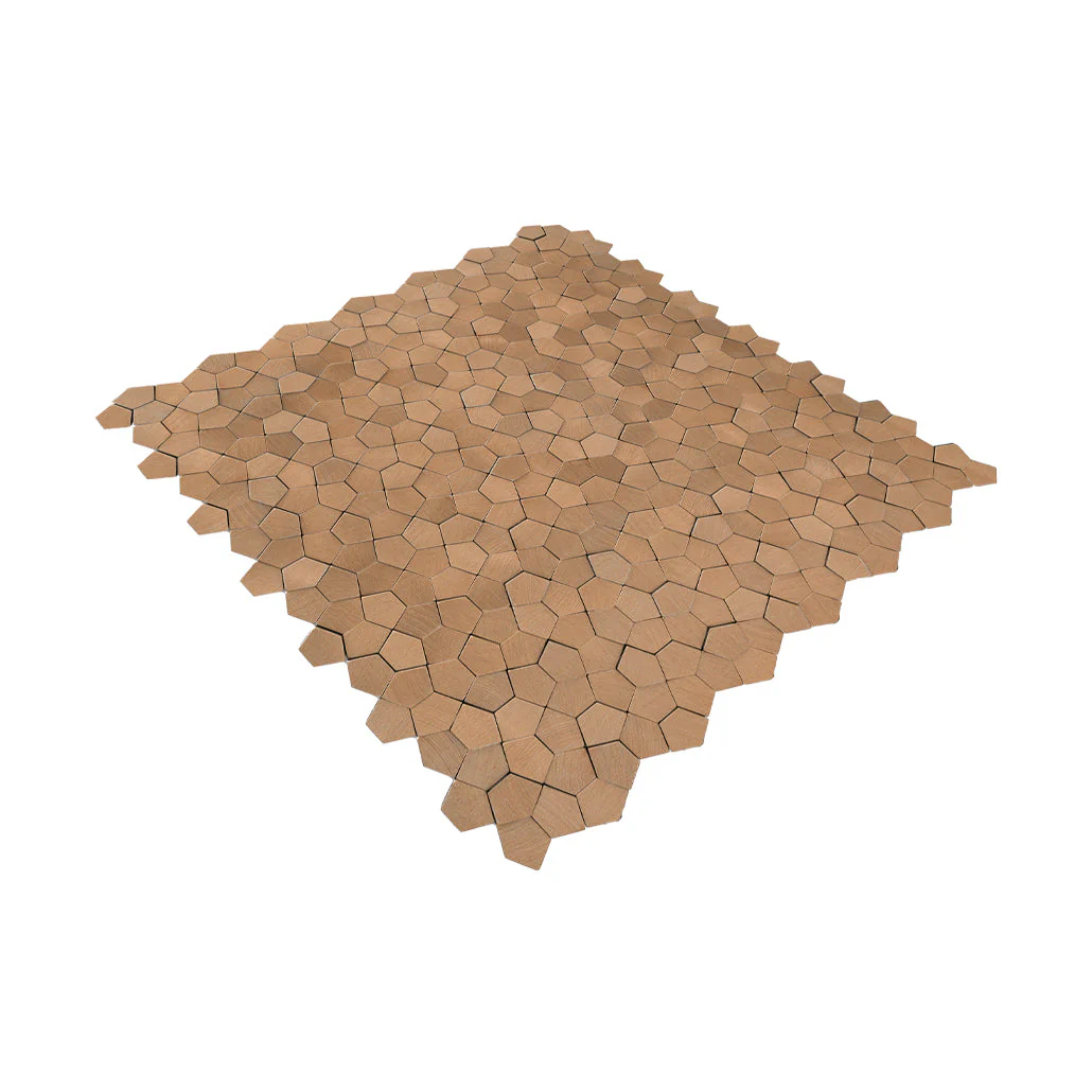 Crédence adhésive | Pentagone 3D Saumon | 28,2×28,2 cm - Image 6