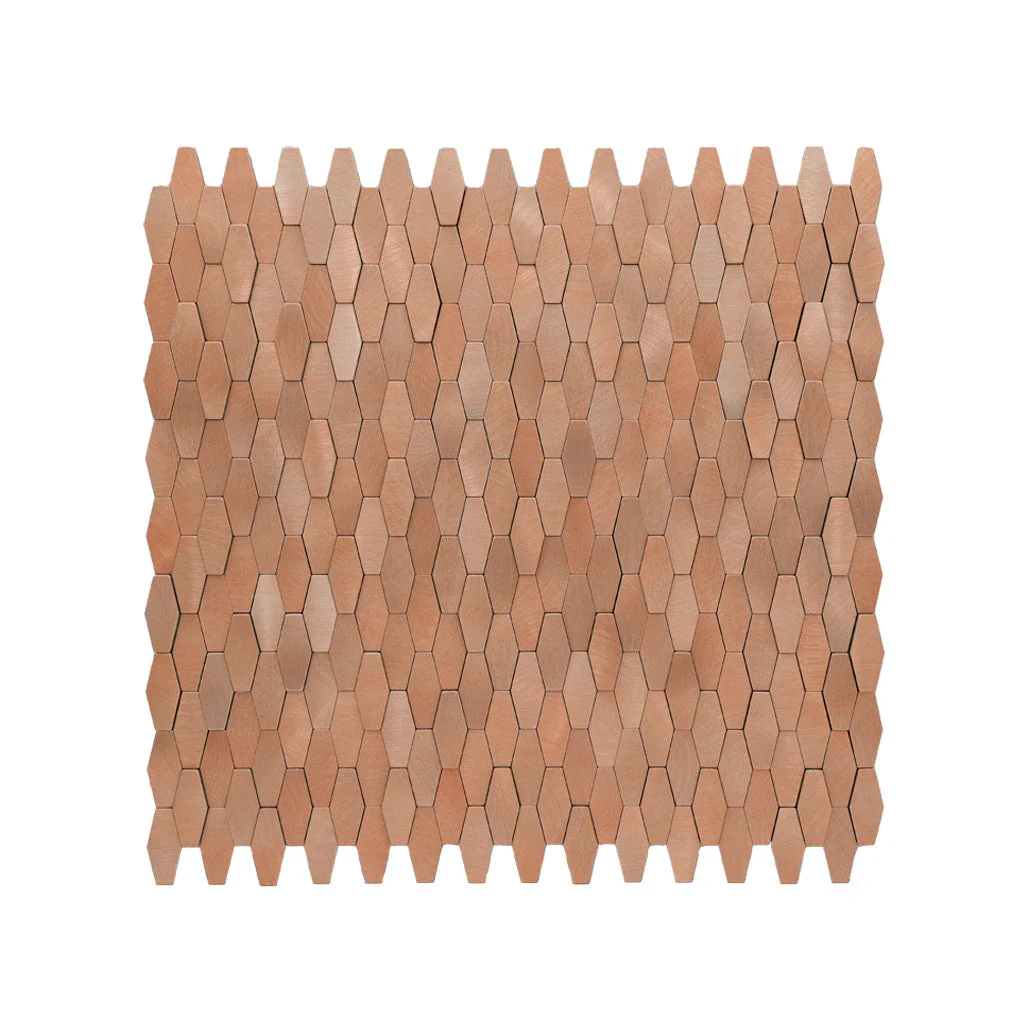 Crédence adhésive | Picket 3D Saumon | 31×30 cm - Image 2