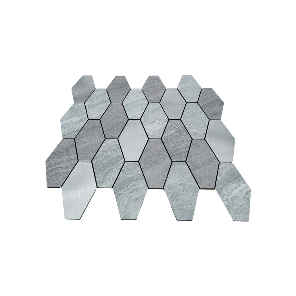 Crédence adhésive | Picket Argent | 30×30 cm - Image 4