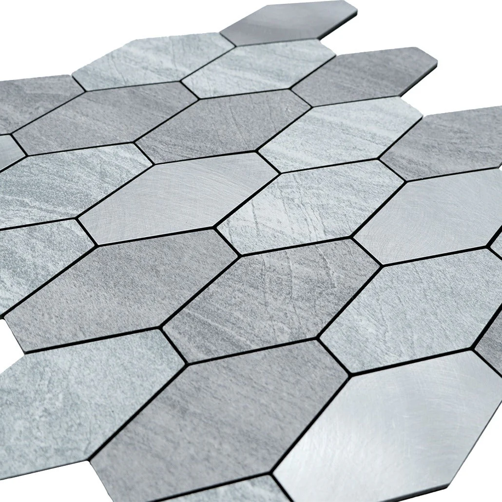 Crédence adhésive | Picket Argent | 30×30 cm - Image 8