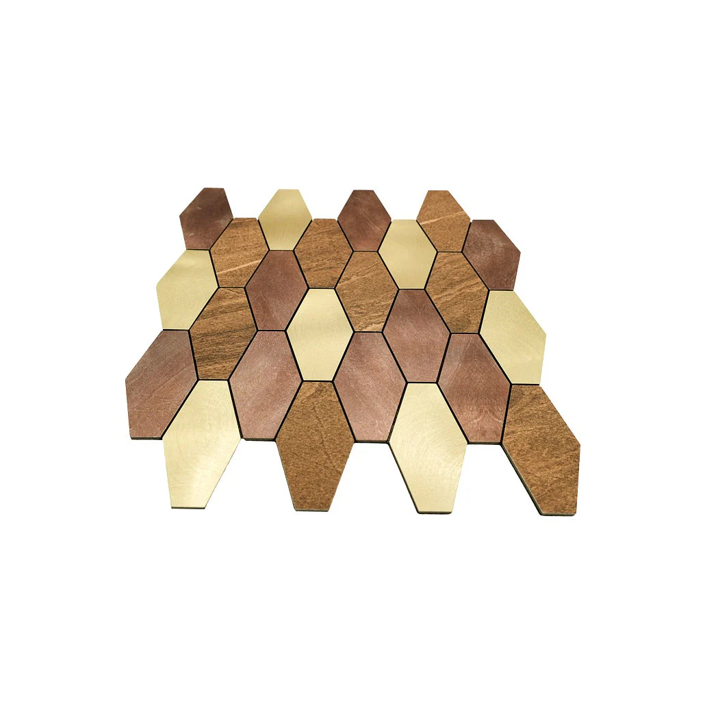 Crédence adhésive | Picket Brun | 30×30 cm - Image 4