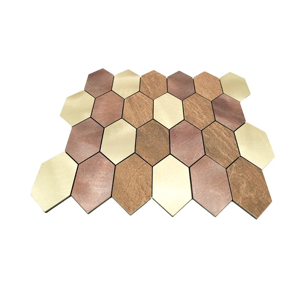 Crédence adhésive | Picket Champagne | 30×30 cm - Image 4