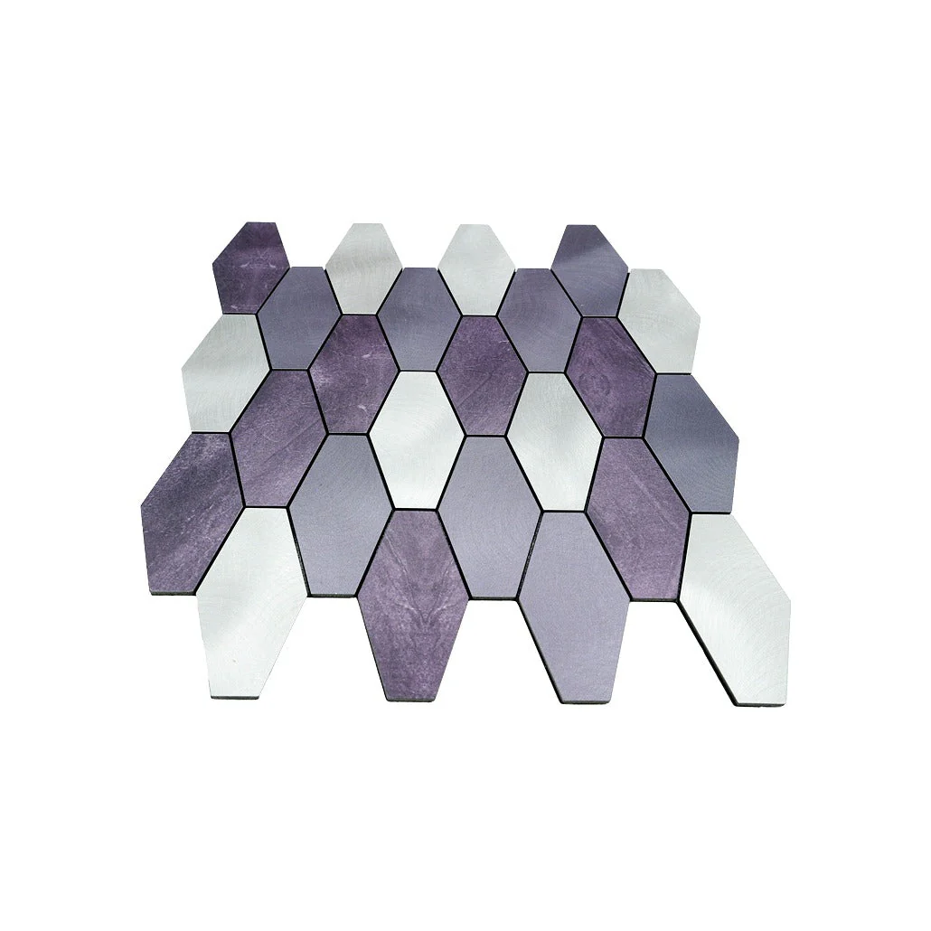 Crédence adhésive | Picket Violet | 30×30 cm - Image 4