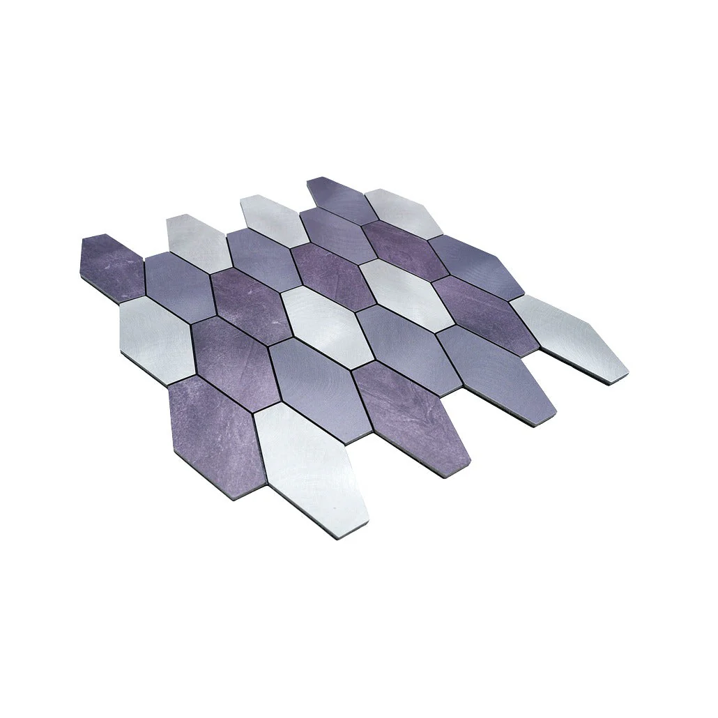 Crédence adhésive | Picket Violet | 30×30 cm - Image 6