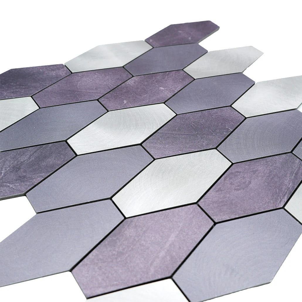 Crédence adhésive | Picket Violet | 30×30 cm - Image 8