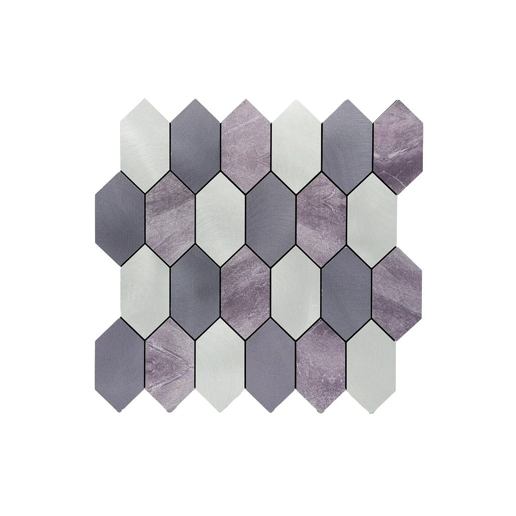 Crédence adhésive | Picket Mauve | 30×30 cm - Image 2