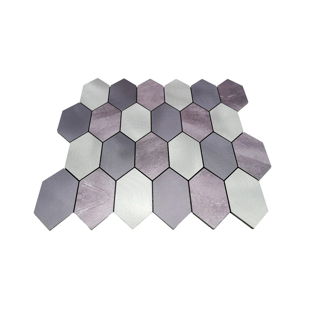 Crédence adhésive | Picket Mauve | 30×30 cm - Image 4