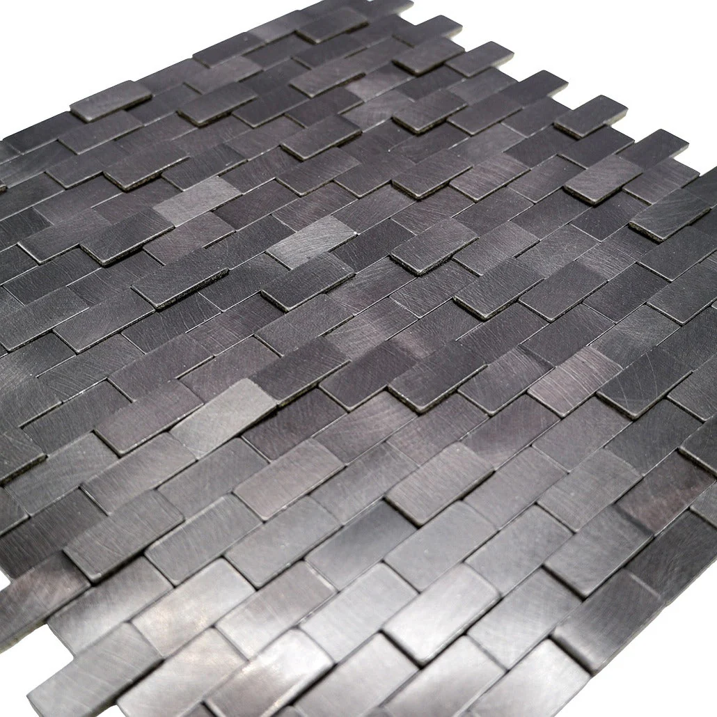 Crédence adhésive | Plaquette 3D Graphite | 30×29,8 cm - Image 8