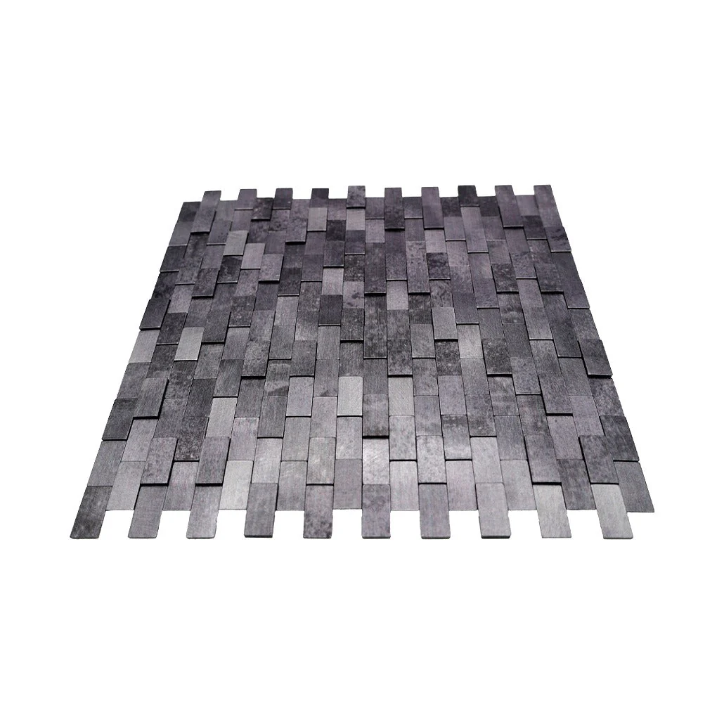 Crédence adhésive | Plaquette 3D Anthracite | 30×29,8 cm - Image 4