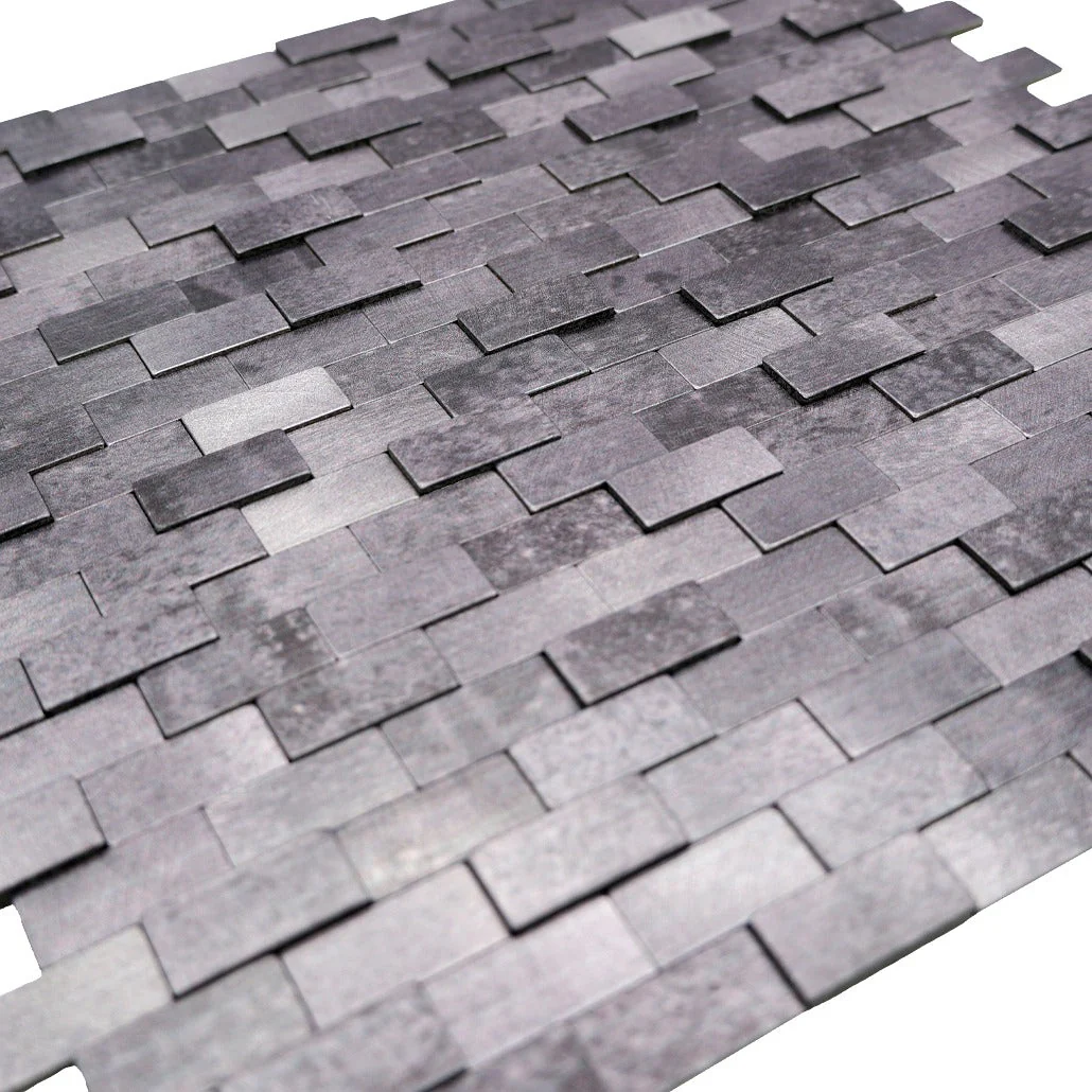 Crédence adhésive | Plaquette 3D Anthracite | 30×29,8 cm - Image 8