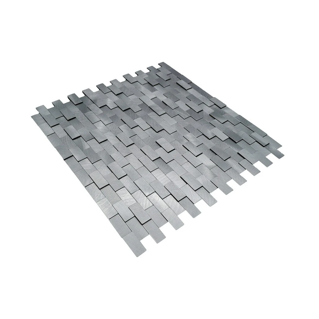 Crédence adhésive | Plaquette 3D Argent | 30×29,8 cm - Image 6