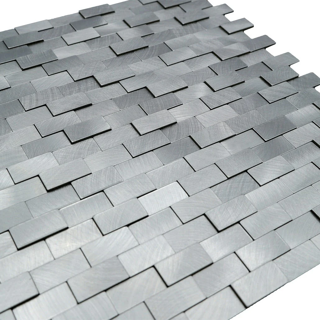 Crédence adhésive | Plaquette 3D Argent | 30×29,8 cm - Image 8