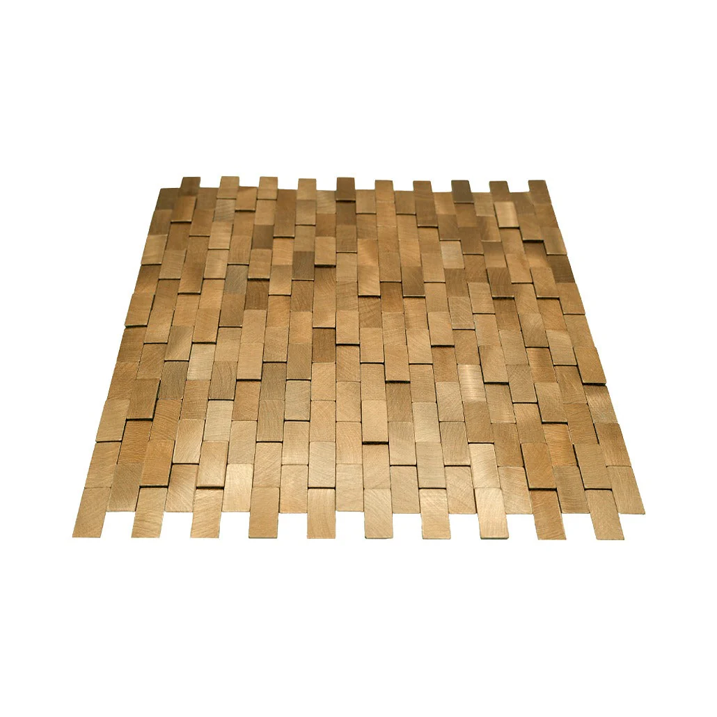 Crédence adhésive | Plaquette 3D Or | 30×29,8 cm - Image 4