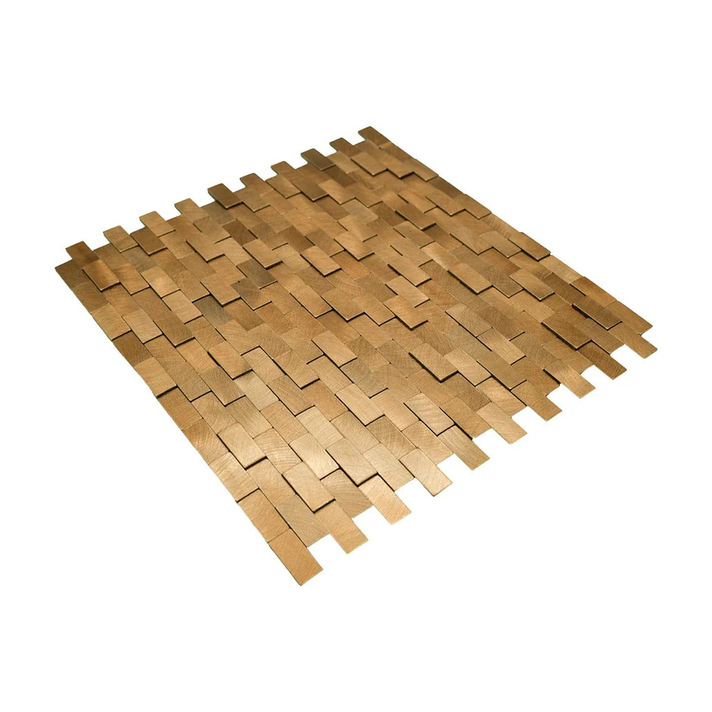 Crédence adhésive | Plaquette 3D Or | 30×29,8 cm - Image 6