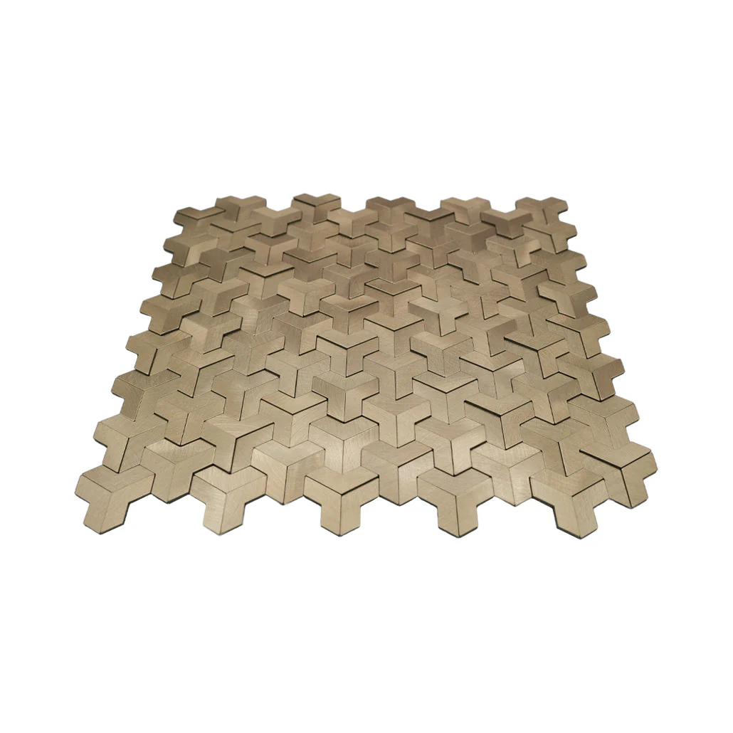 Crédence adhésive | Trifold 3D Or | 30,3×28 cm - Image 4