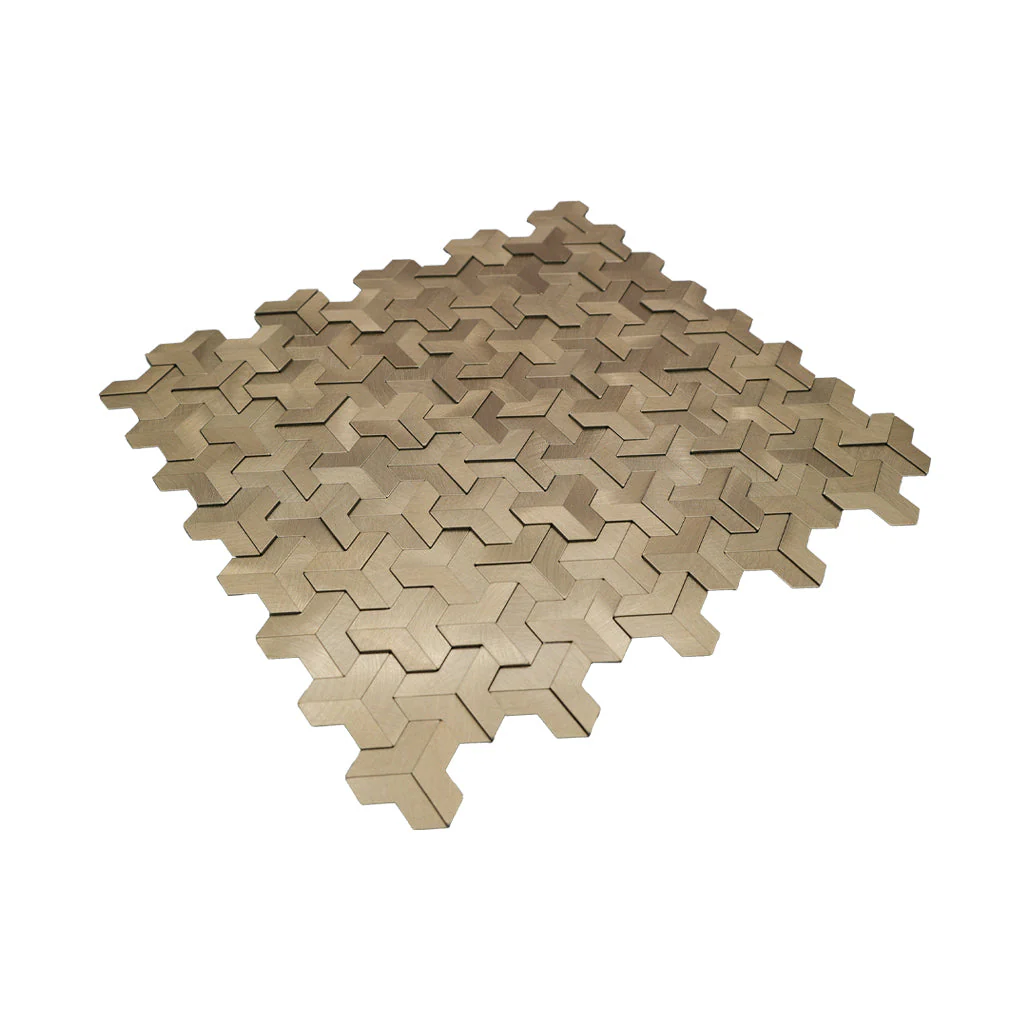 Crédence adhésive | Trifold 3D Or | 30,3×28 cm - Image 6