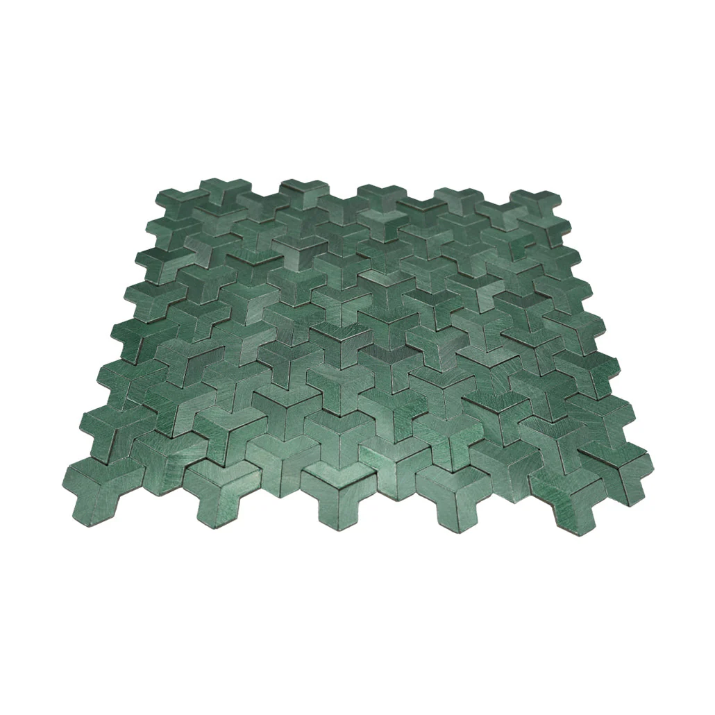 Crédence adhésive | Trifold 3D Vert foncé | 30,3×28 cm - Image 4