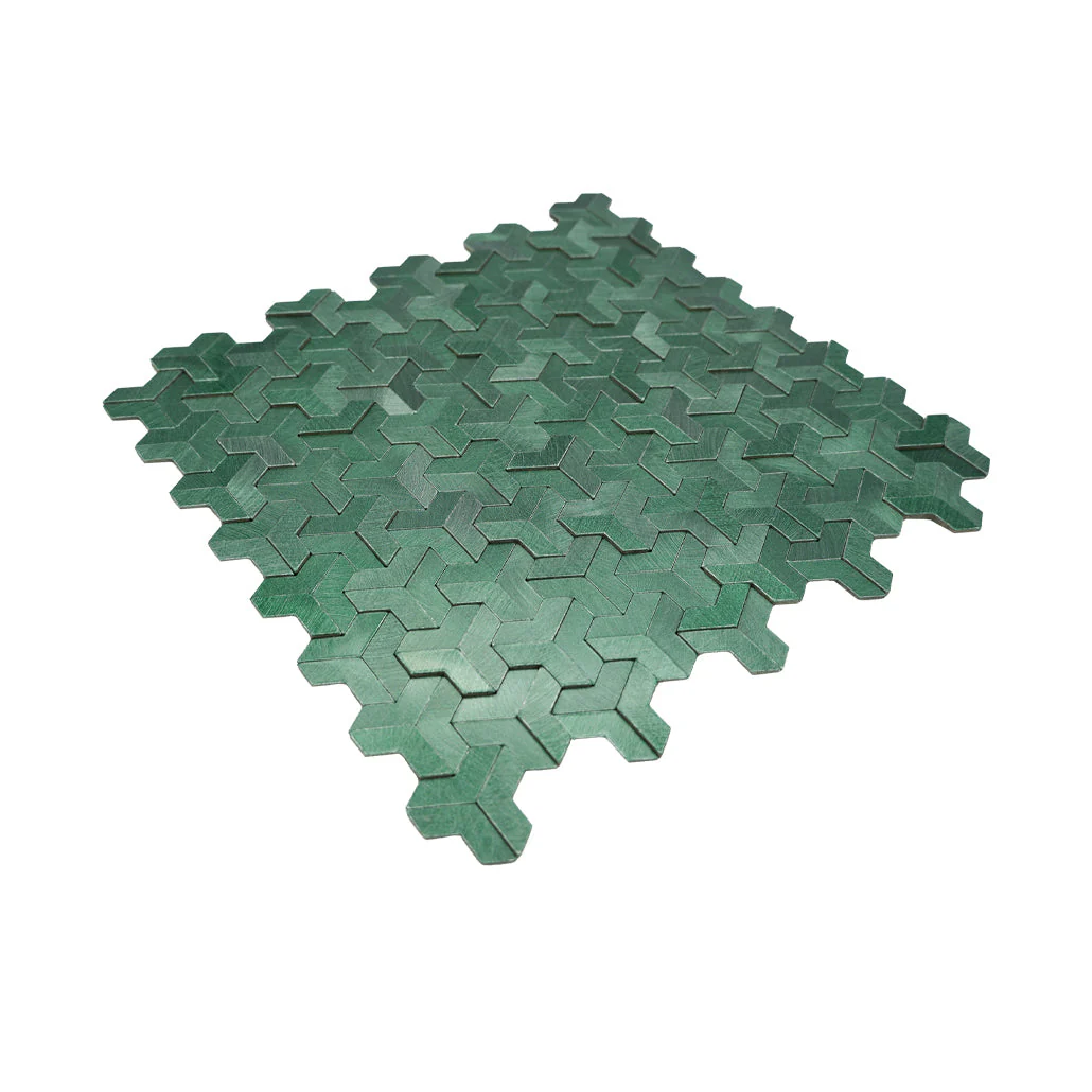 Crédence adhésive | Trifold 3D Vert foncé | 30,3×28 cm - Image 6