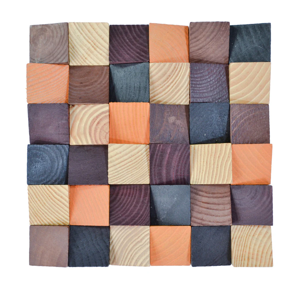 Panneau Bois Décoratif Mural | Bold Pin | 30×30 cm - Image 2