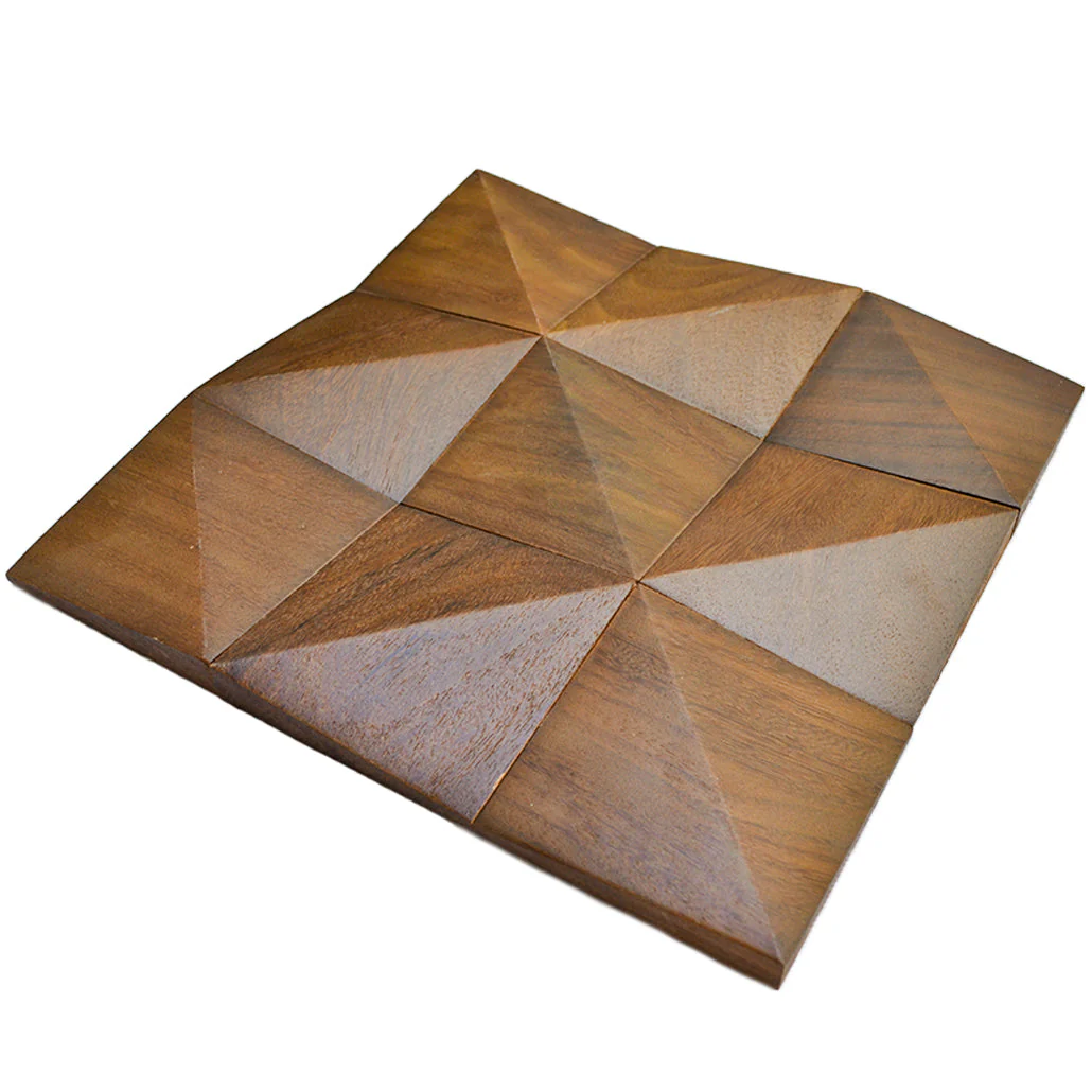 Panneau Bois Décoratif Mural | Cumaru Deep | 30×30 cm - Image 4