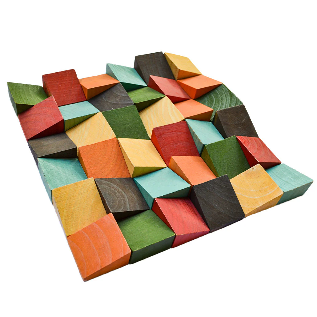Panneau Bois Décoratif Mural | Dark Pin | 30×30 cm - Image 4