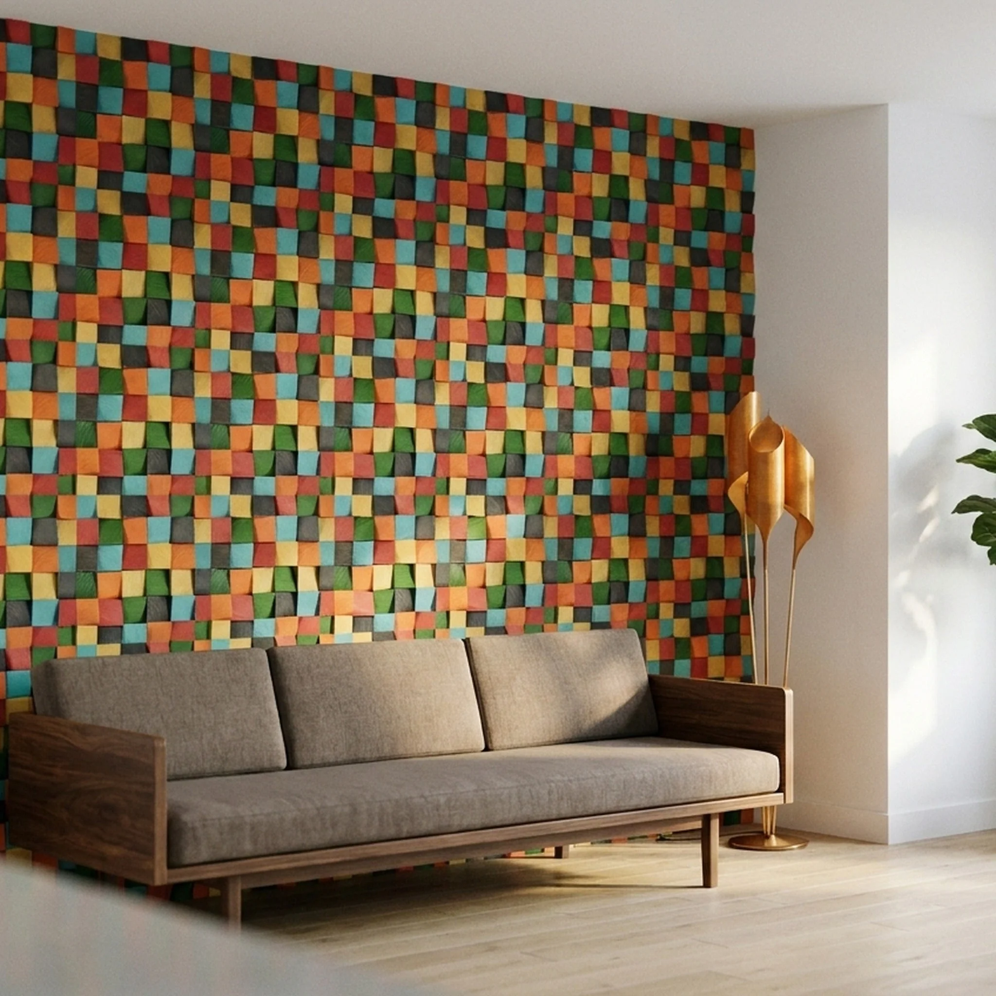 Panneau Bois Décoratif Mural | Dark Pin | 30×30 cm - Image 7